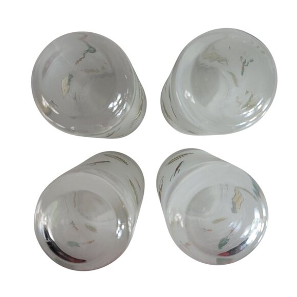 Pfaltzgraff Naturewood Frosted Water Drinking Glasses 16oz Set of 4 Round Bottom - Picture 5 of 6